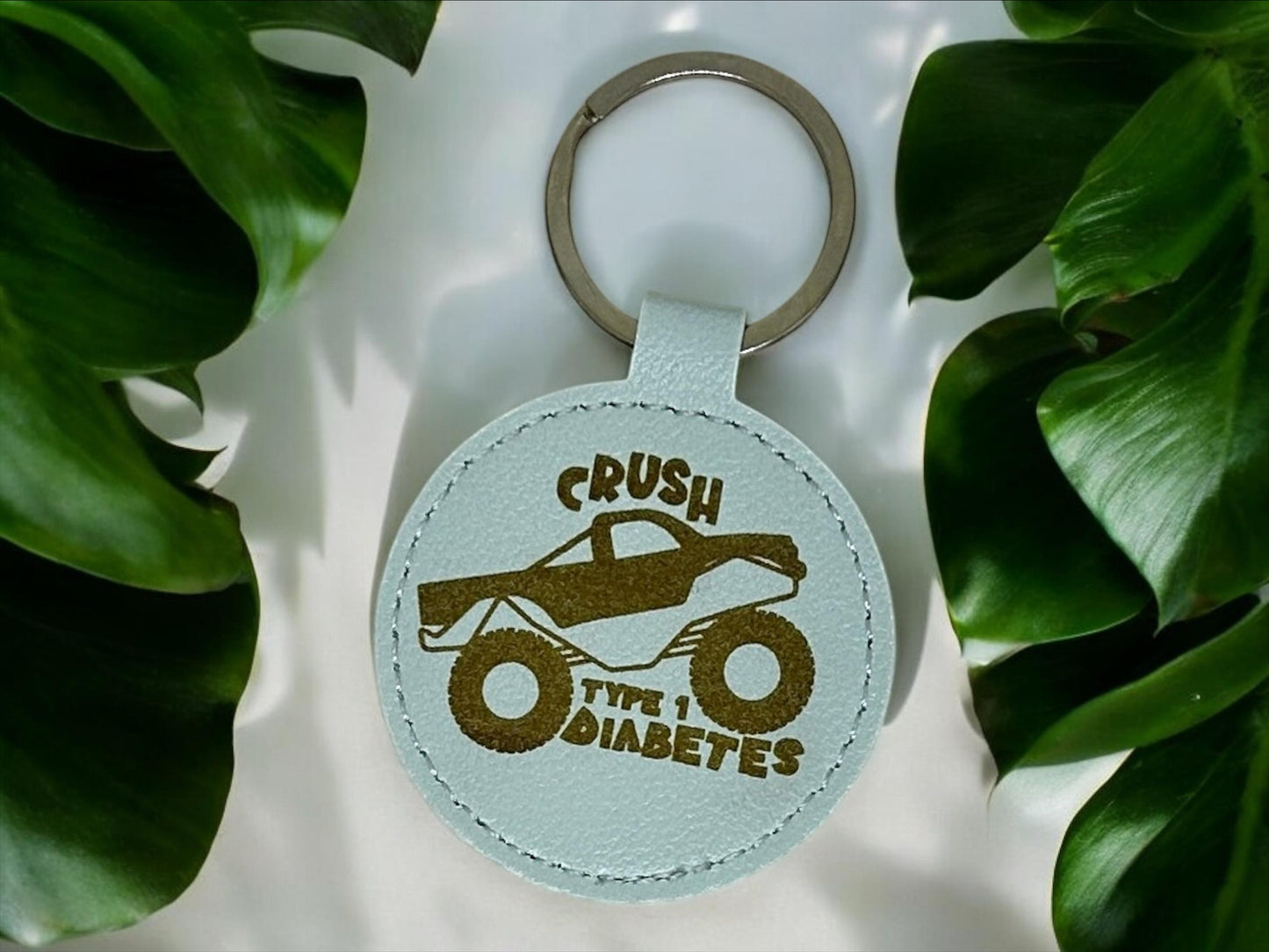 Diabetes Typ 1 gravierter Schlüsselanhänger "Lebensretter" für Kinder, Drachen, Monster Truck, Jungs und Mädchen