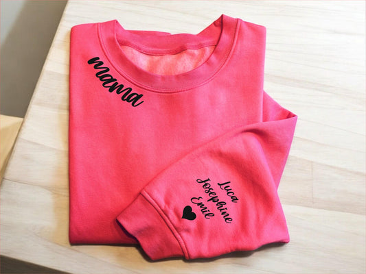 MAMA Bügelbild, PAPA, OMA, Opa personalisiertes Bügelbild für Sweatshirt, Pullover, T-Shirt als Muttertags, - Vatertags Geschenk, Geschenk