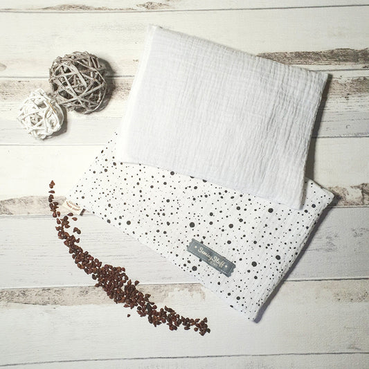 Wärmekissen, Kühlkissen, Augenkissen, Traubenkern Kissen, Körnerkissen aus Musselin, (optional nur Bezüge und Innenkissen)