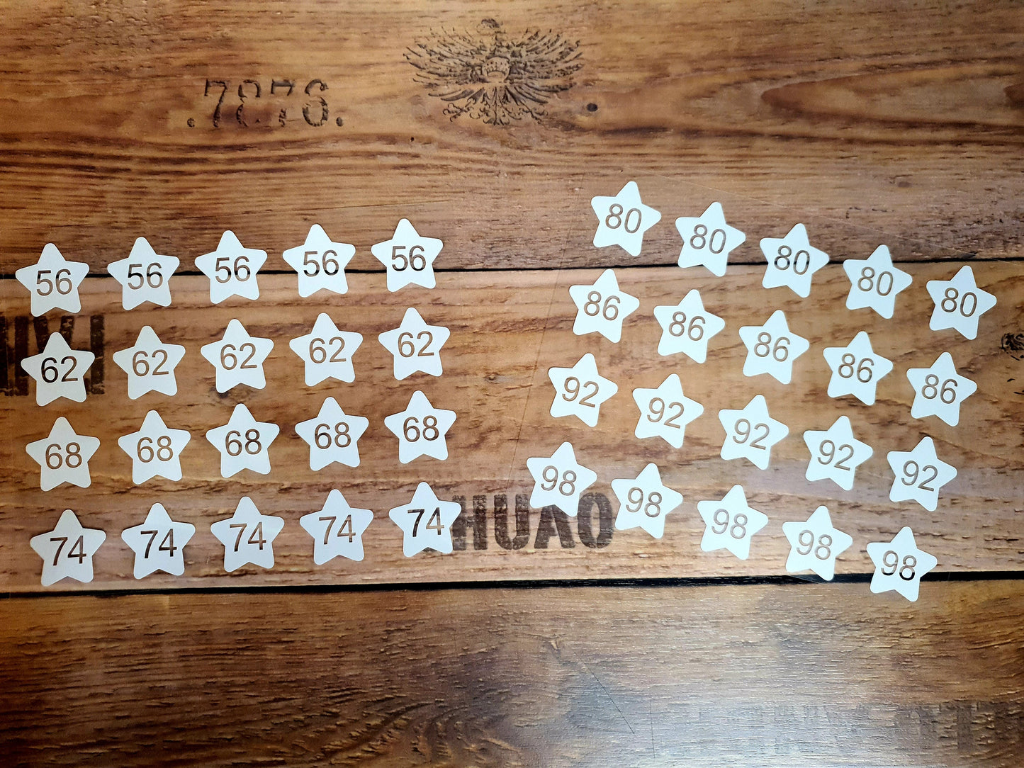 20 Bügeletiketten STERN, Namensetiketten, Größenetiketten, Namensetiketten zum Aufbügeln, Größenlabel, Kleideretiketten