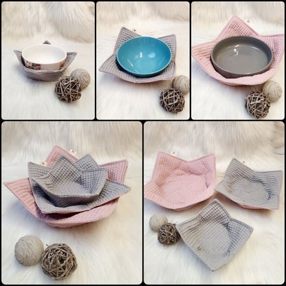 Bowl Cozy, Schalenuntersetzter für heiße und kalte Speisen, Schüsseluntersetzter, Microwellenschale, Untersetzer, Topflappen