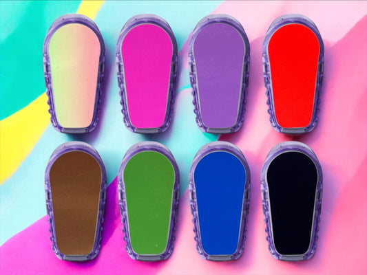 T:slim X2 Sticker Regenbogen, Farbverlauf, Dexcom Transmitter Sticker, tslim Pumpe Aufkleber, Tandem Aufkleber, Dexcom Sticker