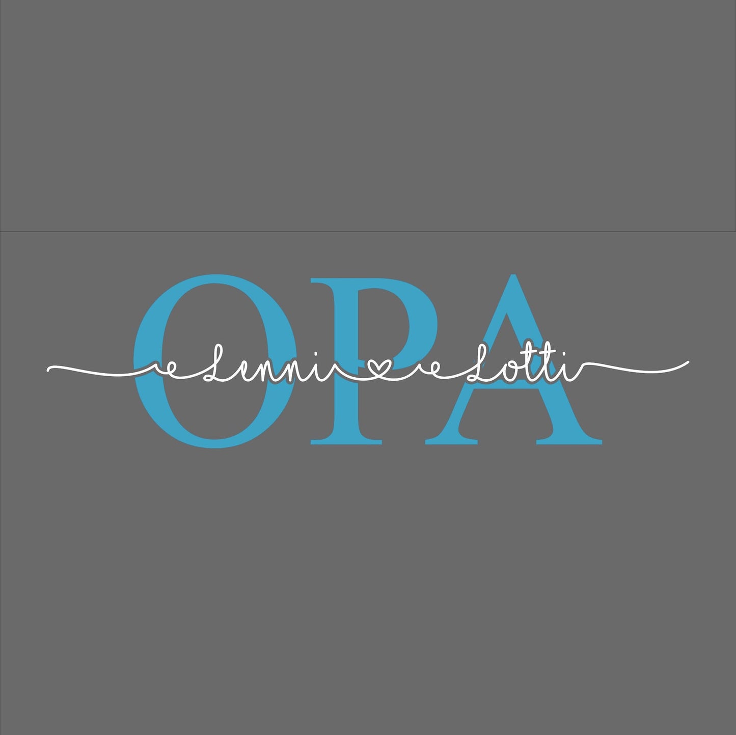 Bügelbild MOM, Dad, Oma, Opa, Name, Schriftzug aufbügelbar, personalisierbar