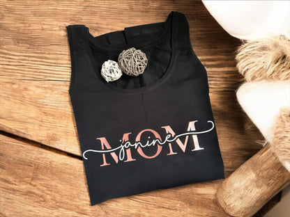 Bügelbild MOM, Dad, Oma, Opa, Name, Schriftzug aufbügelbar, personalisierbar