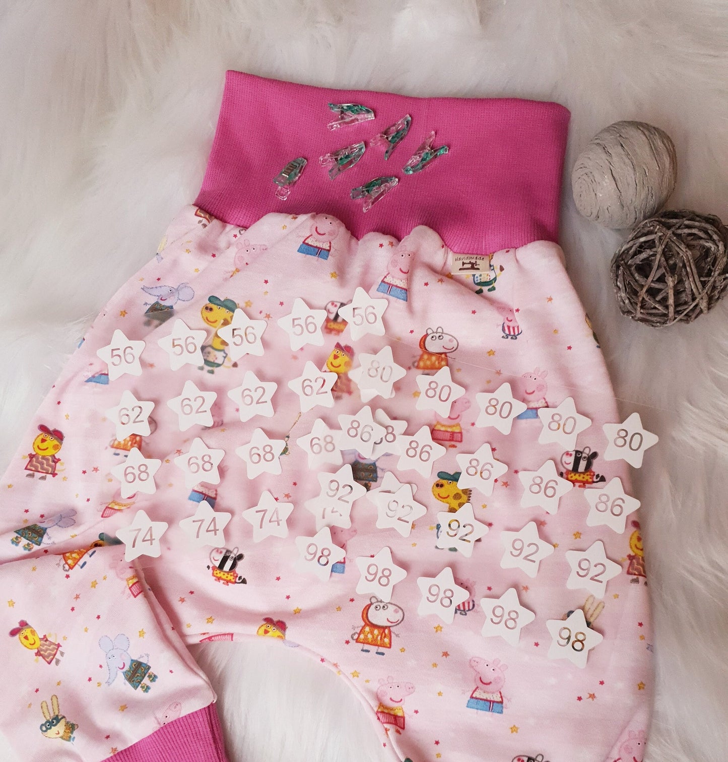 20 Bügeletiketten STERN, Namensetiketten, Größenetiketten, Namensetiketten zum Aufbügeln, Größenlabel, Kleideretiketten