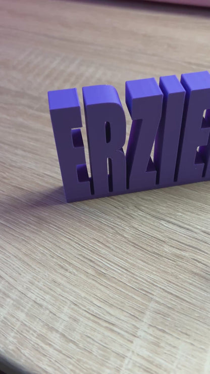 3D-gedrucktes Schild „Erzieherin mit Herz“ | Geschenk für Erzieherin | Personalisierte Deko | Verschiedene Farben | 16x5 cm